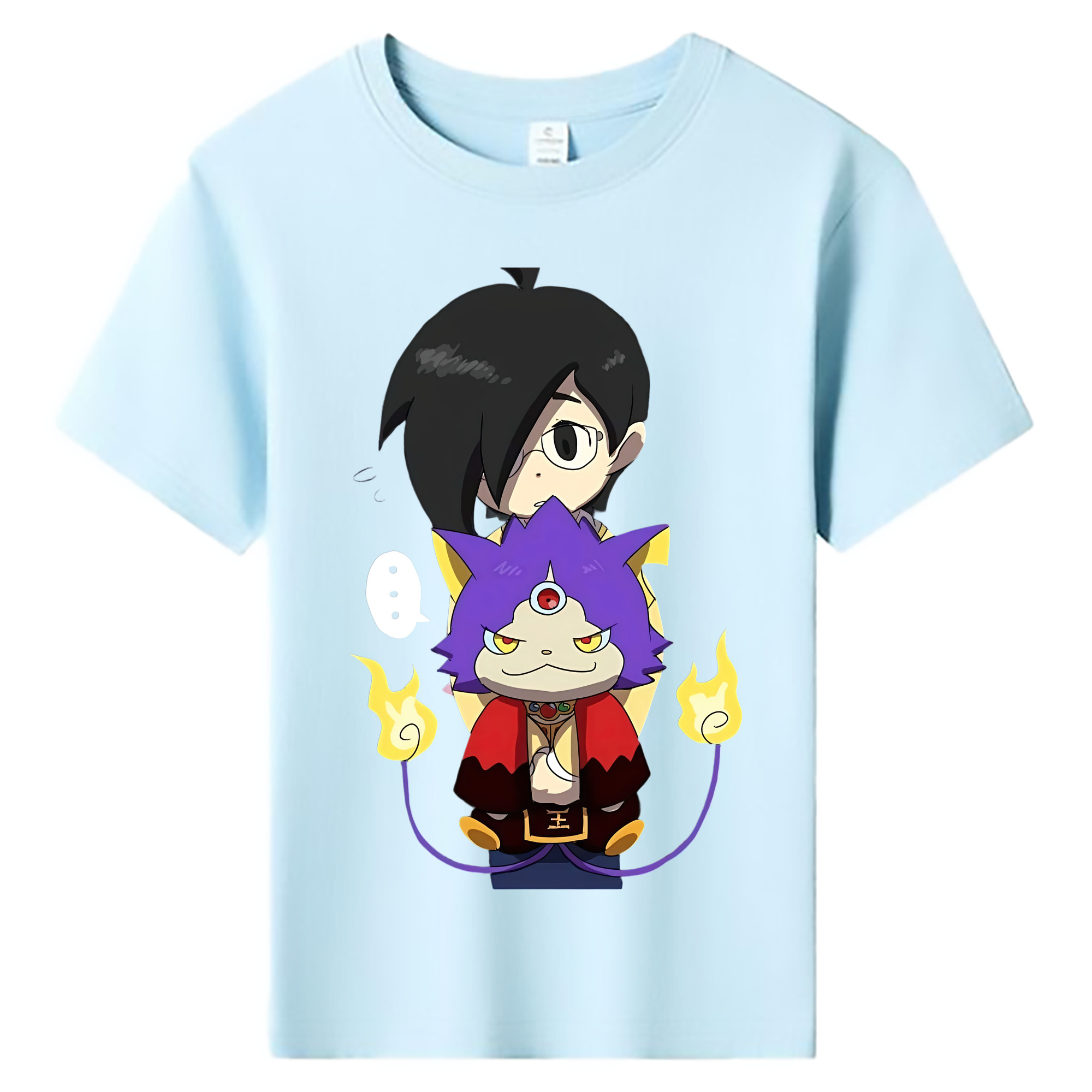 （画像用） 妖怪ウォッチ Yo-kai Watch 綿100％キッズTシャツ（フロントプリント）